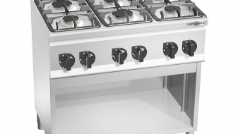 Gas stove 6xburner (18,6 kW)