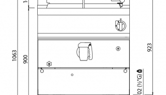 Gas pressure boiler 200 litres (34.5 kW) - indirect heating