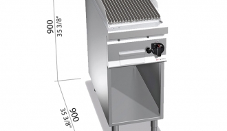 Gas lava stone grill (9 kW)