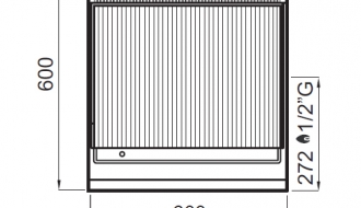 Gas lava stone grill (8 kW)