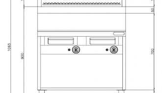 Gas water grill (18 kW)