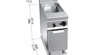 Gas pasta cooker - 40 litres (12 kW)