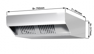 Hood for combi steamers