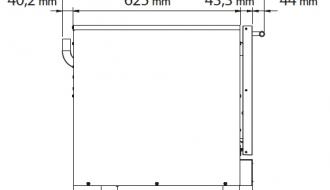 Electric convection oven with steam function - 4x trays