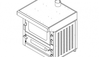 Combi oven (convection oven + pizza oven)