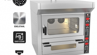 Combi oven (convection oven + pizza oven)