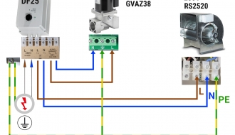 Radial fan 2500 m³ per hour - for air boxes