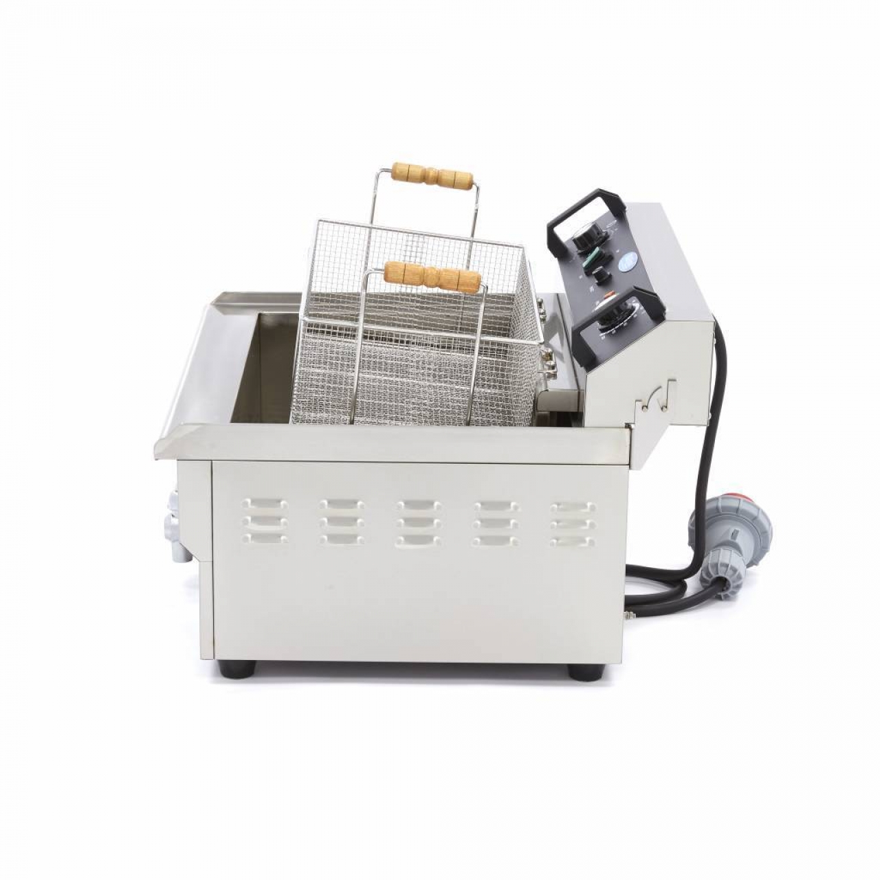 Deep Fryer - 13L - 1 Basket - with Drain Tap - Maxima