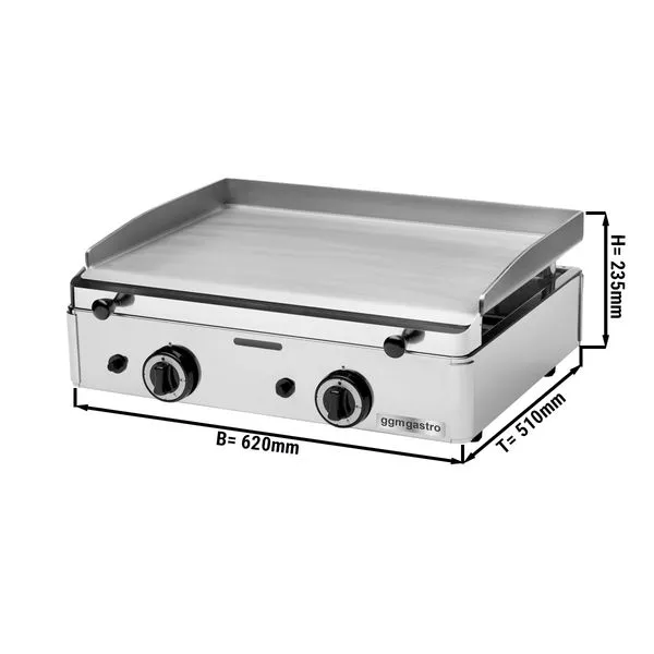 Plaatgrill gaasiga - 0,62 m