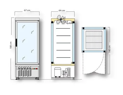 Külmvitriinkapp 430L