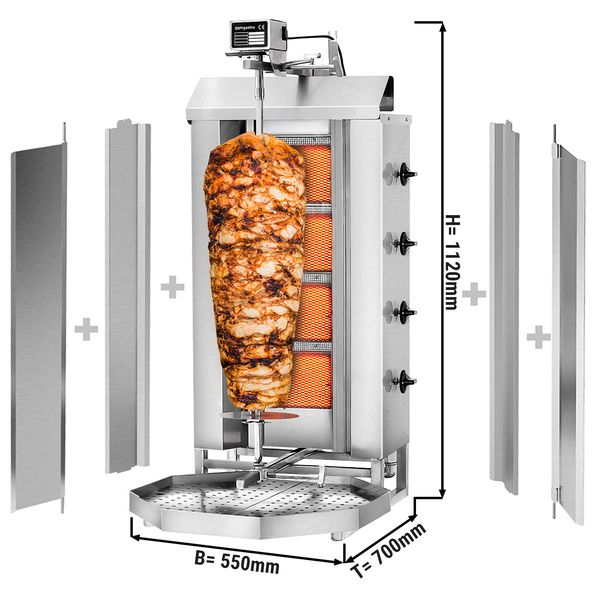 Kebab grill 60kg 4P