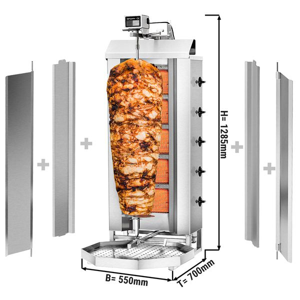 Kebab grill 80kg 5P