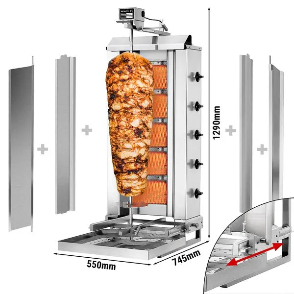 Kebab grill 80kg 5P