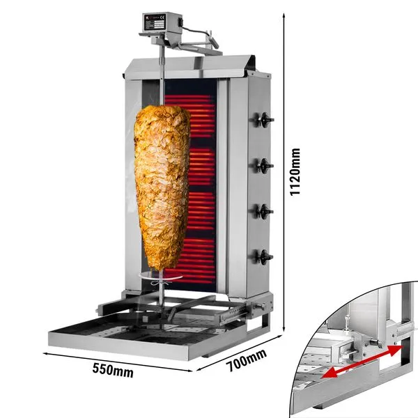 Kebab grill 60kg 4P